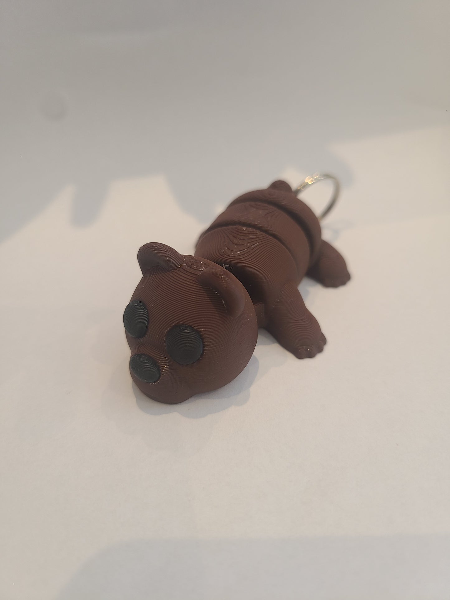 Brown Bear Fidget Keychain