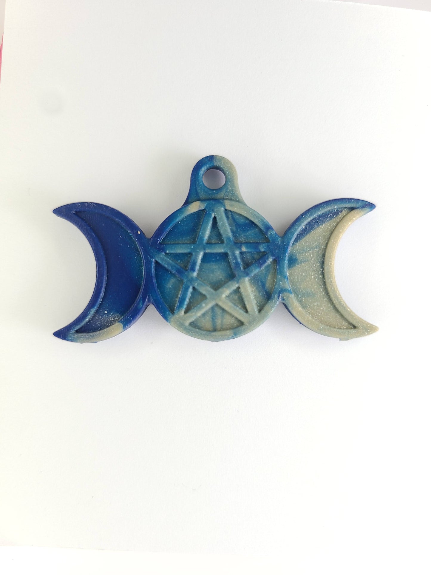 Triple Goddess with Pentagram Pendant