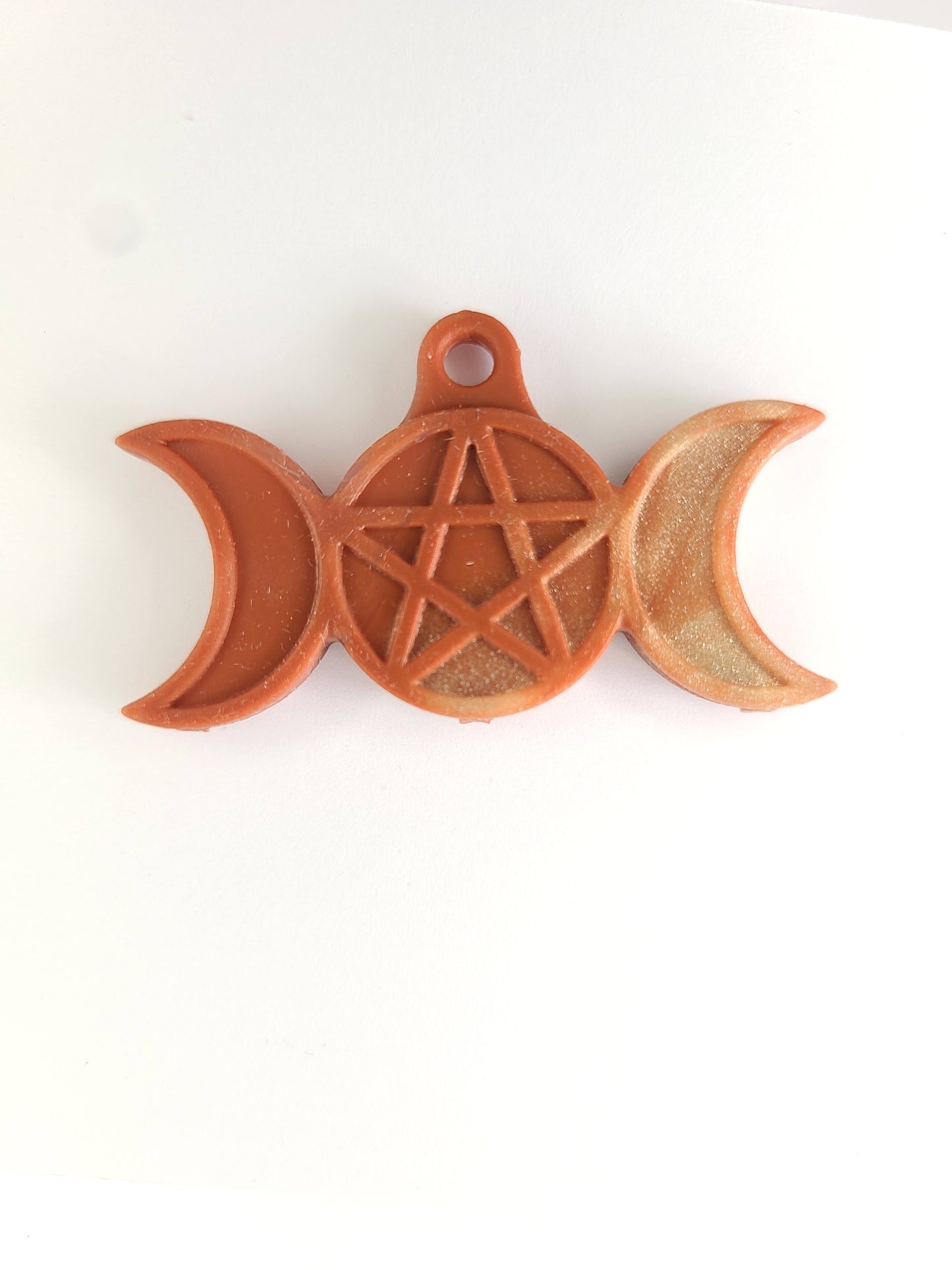Triple Goddess with Pentagram Pendant