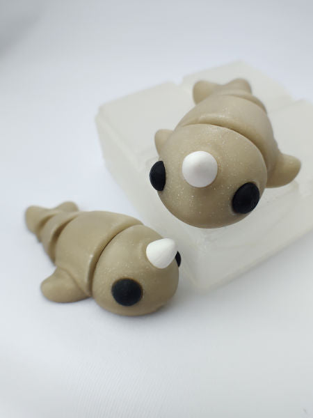 Narwhal Fidget Keychain